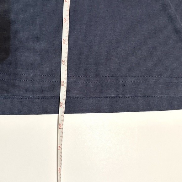 Travis Mathew Navy Golf Polo Shirt American Flag Pocket Mens Size XL - Picture 5 of 10